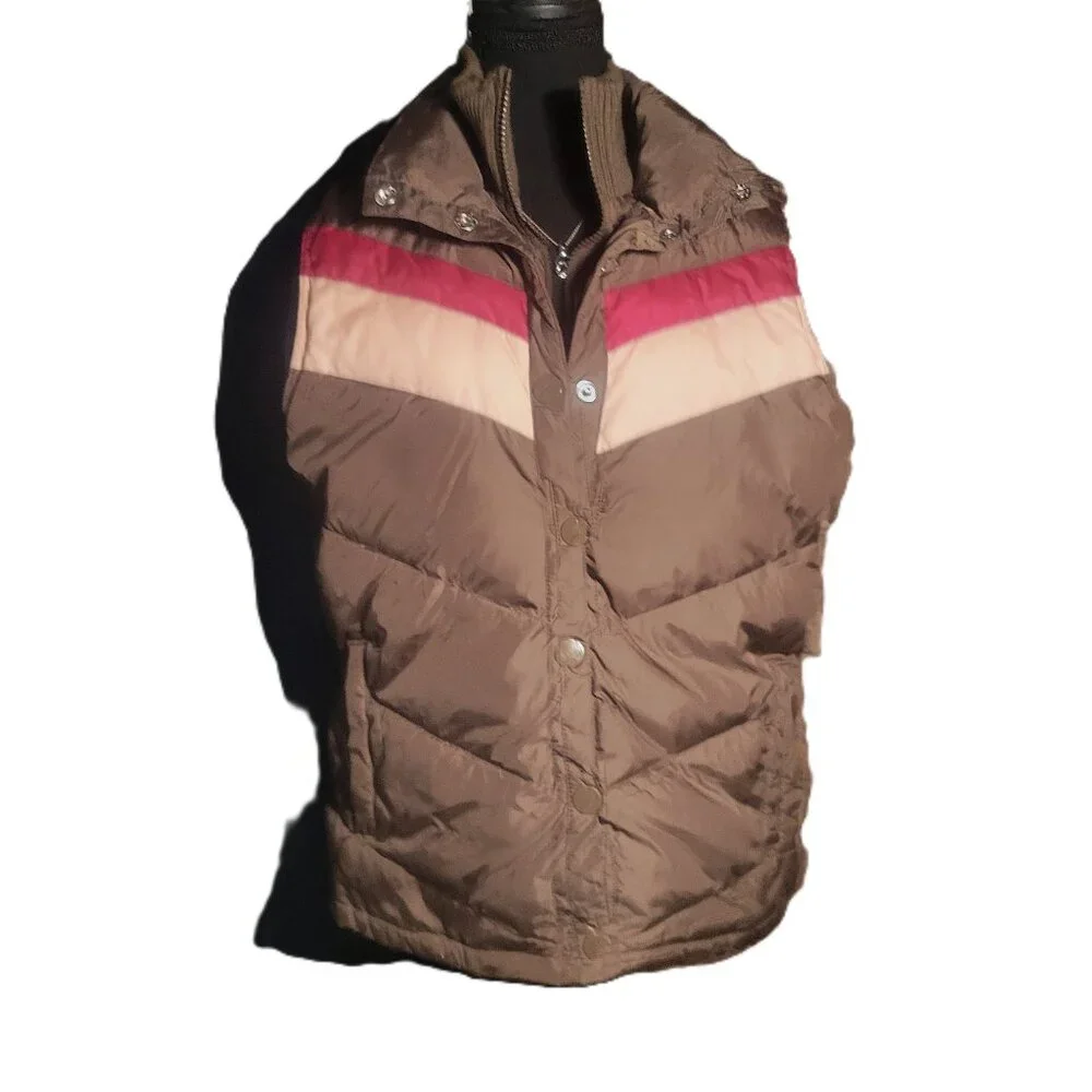 Old Navy Retro Puffer Women's Vest - Size L - Picture 3 of 12